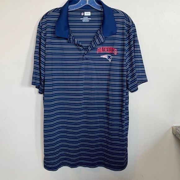 NFL Men’s Patriots Authentic Team Apparel Blue & White Polo w/Logo (XL) - Picture 14 of 14